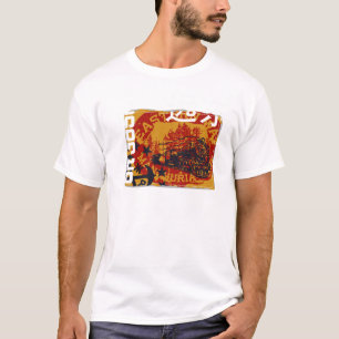 Riktiga gentlemän spårar på t shirt