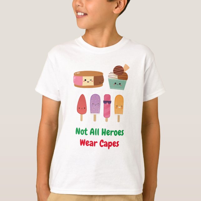 Riktiga Heroes : Ices Creams League T Shirt (Framsida)