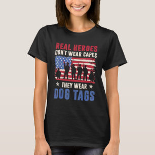 Riktiga hjältar Bäror inte kapningar de Bäror Hund T Shirt