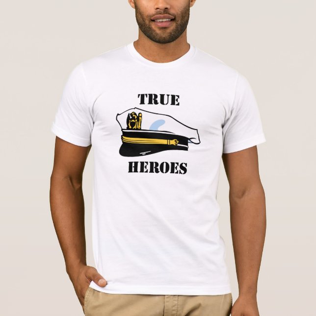 Riktiga hjältar t-shirt (Framsida)