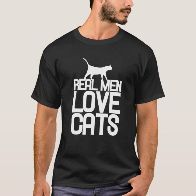 Riktiga Kärlek-katter i Manar för katter T Shirt (Framsida)