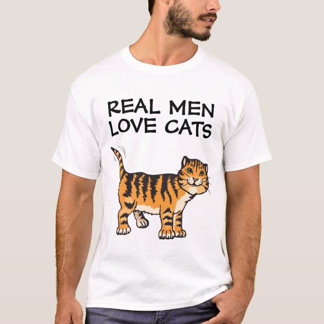 Riktiga katter från manar kärlek, T-shirts, orange Tee (Framsida)