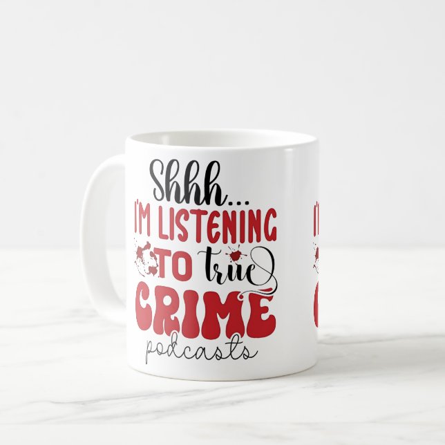 Riktiga kriminalitetsfans kaffemugg (Framsida vänster)