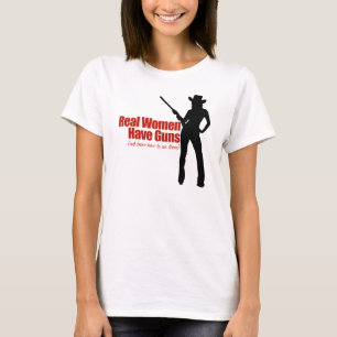 Riktiga kvinnor har vapen t-shirt