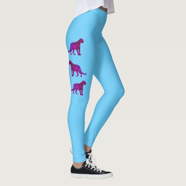 Riktiga Magentan Panthers Leggings (Höger)