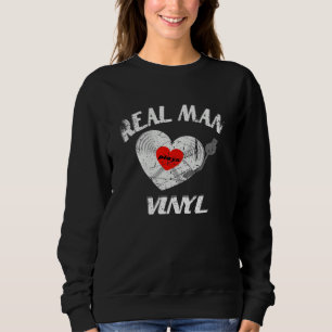 Riktiga män älskar vinylskivor DJ musik outfit T Shirt