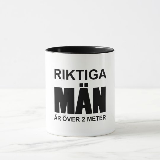 Riktiga män är över 2 meter mugg
