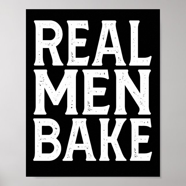 Riktiga Män Bak - Rolig Bakning  Poster (Framsidan)