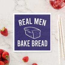 Riktiga män bakar bröd - Rolig bakdesign 