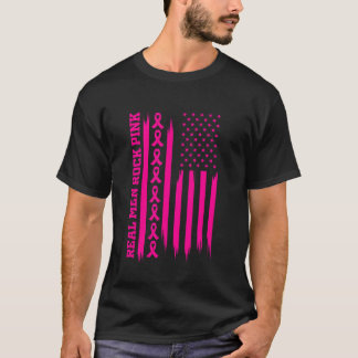 Riktiga män gillar rosa USA:s amerikanska flagga t Shirt