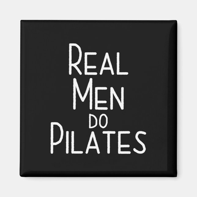 Riktiga män gör Pilates  Magnet (Framsidan)