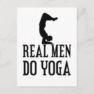 Riktiga Män Gör Yoga Vykort