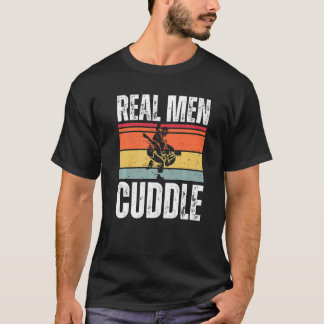 Riktiga män kramas brasiliansk jiu jitsu t shirt