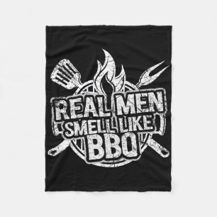 Riktiga Män Luktar Som Bbq Tröjor För Män Byrbecue Fleecefilt