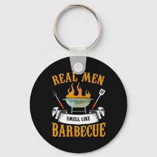 Riktiga Män Luktar Som Grillad Bbq Grilling Grill  Nyckelring