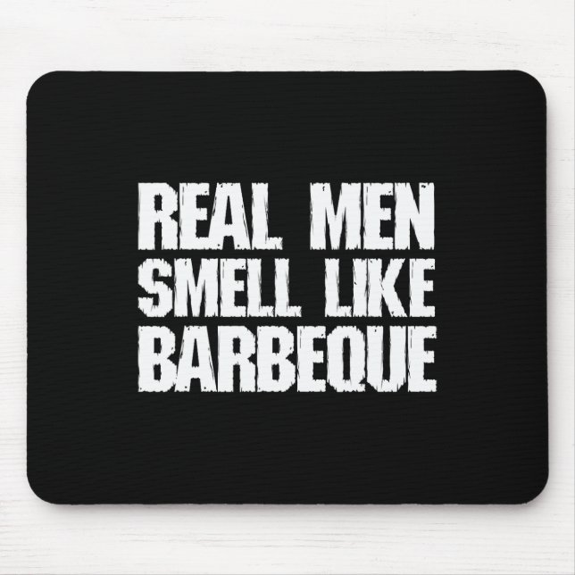 Riktiga män luktar som grillad BBQ Pappa Far Musmatta (Framsidan)
