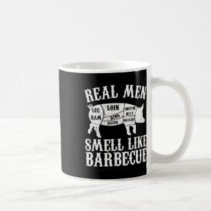 Riktiga män luktar som grillad Byrbeque Bbq Kaffemugg