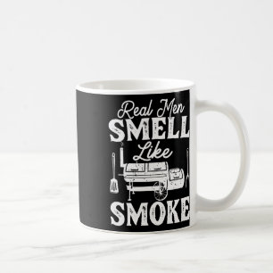 Riktiga män luktar som rök - Pitmaster Bbq-rökare Kaffemugg