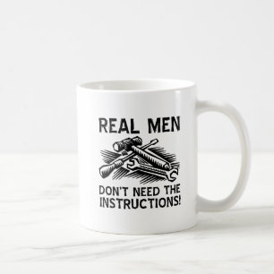 Riktiga Män Rolig Mugg