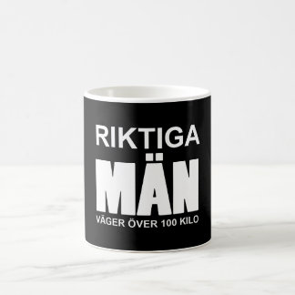 Riktiga män väger över 100 kilo kaffemugg