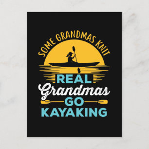 Riktiga mormas Go Kayaking Kayak Yak Women Vykort