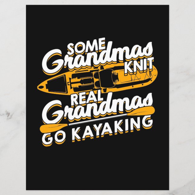 Riktiga mormödrar åker kajak (Framsida)