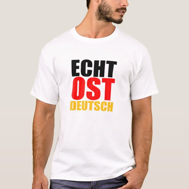 Riktiga Öster tyska Öster Tysklanda Öster-Pridet D T Shirt (Framsida)