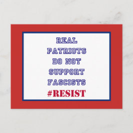 Riktiga patrioter stöder inte fascister som motsät vykort