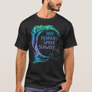 Riktiga Sjöjungfruar Smoke Sjögräs lustiga vuxen h T Shirt