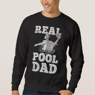 Riktigt Bassäng Pappa Far idrott Manar Vatten Polo Lång Ärmad Tröja