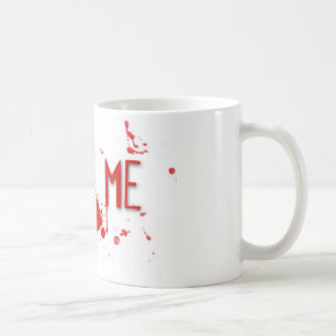 Riktigt blod "biter mig ", kaffemugg