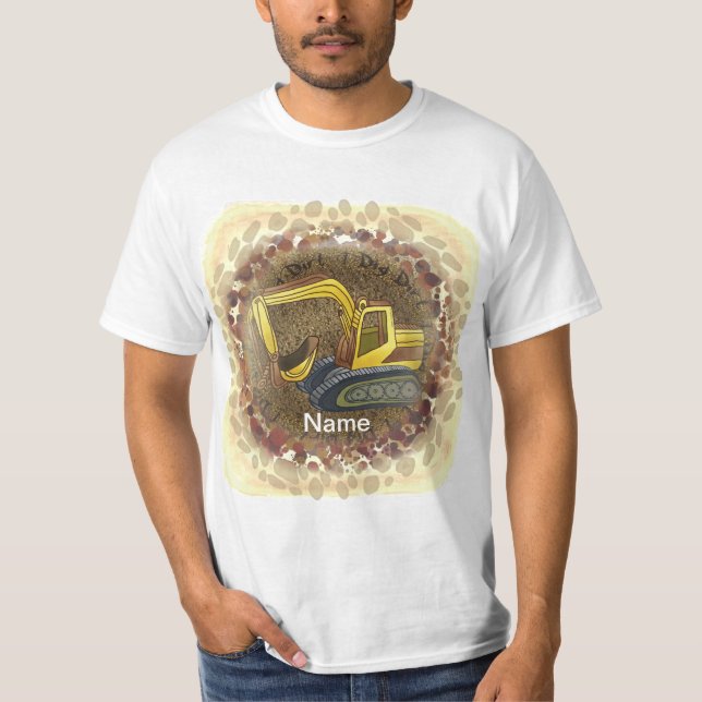 Riktigt bra bulldozer t-shirt  (Framsida)