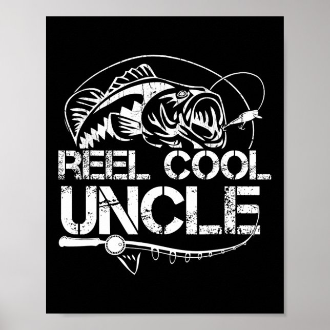 Riktigt cool farbror fiske pappa faders dag pappa  poster (Framsidan)