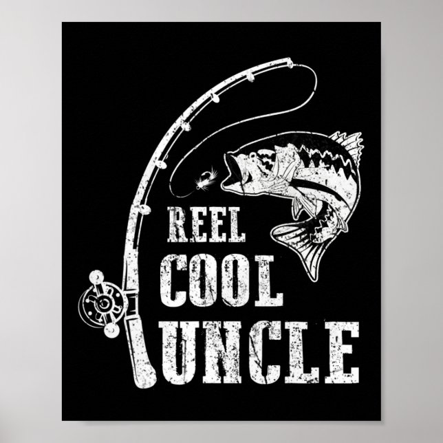 Riktigt cool farbror fiske pappa fars dag  poster (Framsidan)