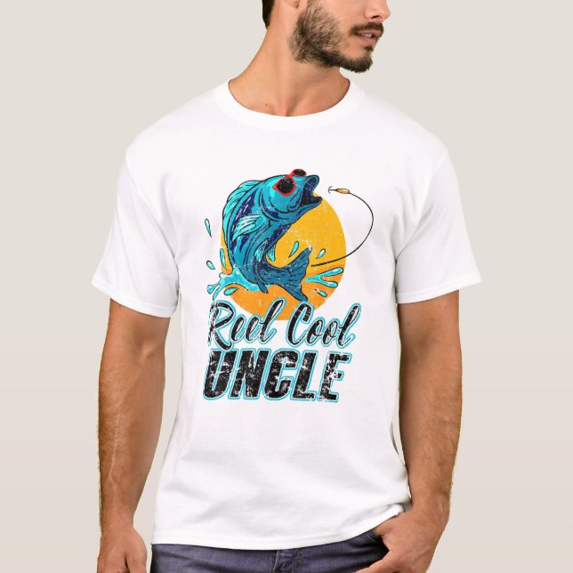 Riktigt cool farbror fiske t shirt (Framsida)