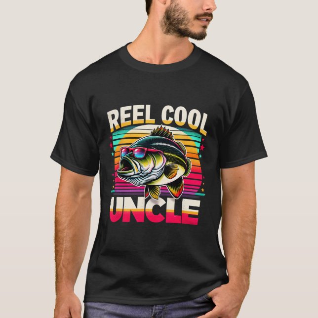 Riktigt cool farbror rolig byss fiske farbror fars t shirt (Framsida)