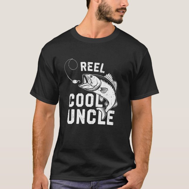Riktigt cool farbror skjorta män fiskare fadersdag t shirt (Framsida)