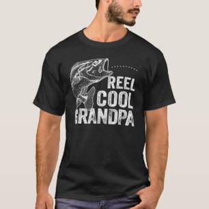 Riktigt Cool Farfar Fiskare Fiskar Fars Dag Presen T Shirt