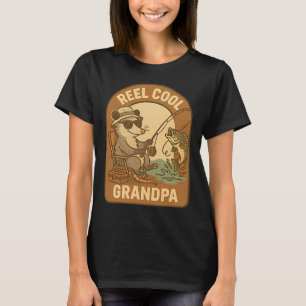 Riktigt cool farfar opossum – Rollig fiske T Shirt