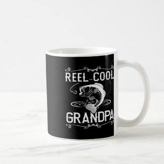 Riktigt Cool Farfar Rolig Farfar Fiske Vintag Kaffemugg