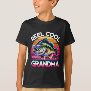Riktigt cool mormor Mors dag-presenter Rolig fiske T Shirt