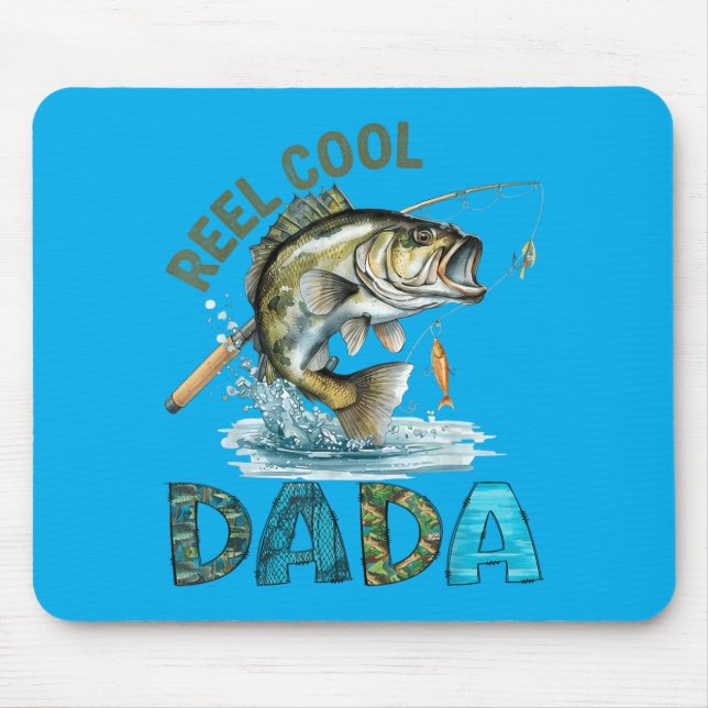 Riktigt cool pappa faders dag fiske älskare musmatta (Framsidan)