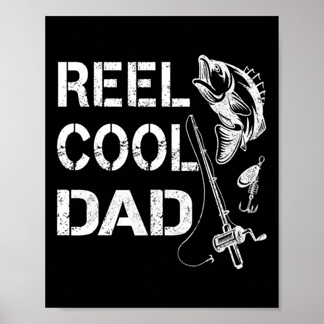 Riktigt cool pappa Fiskande pappa Fars dag present Poster (Framsidan)