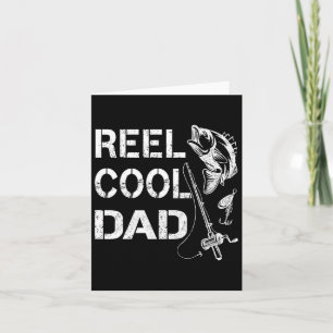 Riktigt cool pappa Fiskande pappa Fars dagens pres Kort