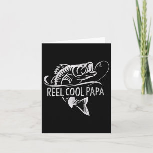 Riktigt cool pappa Fiskande pappagåvor Fars dag Fi Kort