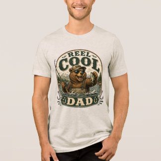 Riktigt cool pappa fiske björn vintage skjorta t shirt