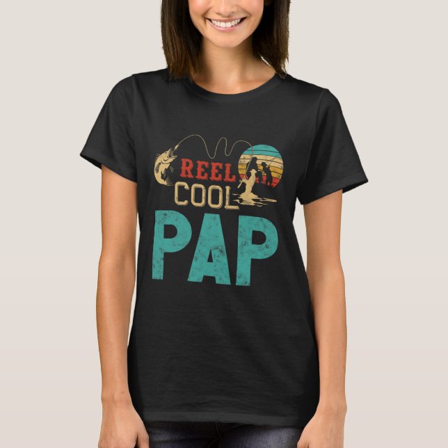 Riktigt cool pappa fiske fadersdagspresent För fis T Shirt (Framsida)