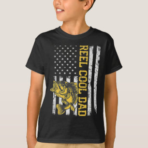 Riktigt cool pappa Fiske Fars dag present 4:e juli T Shirt