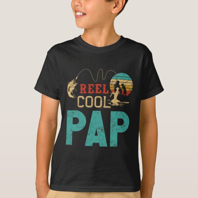 Riktigt cool pappa fiske Fars dag-present för fisk T Shirt (Framsida)