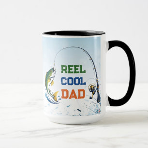 Riktigt Cool Pappa Fiske Puns Roligt Farsdagsprese Mugg